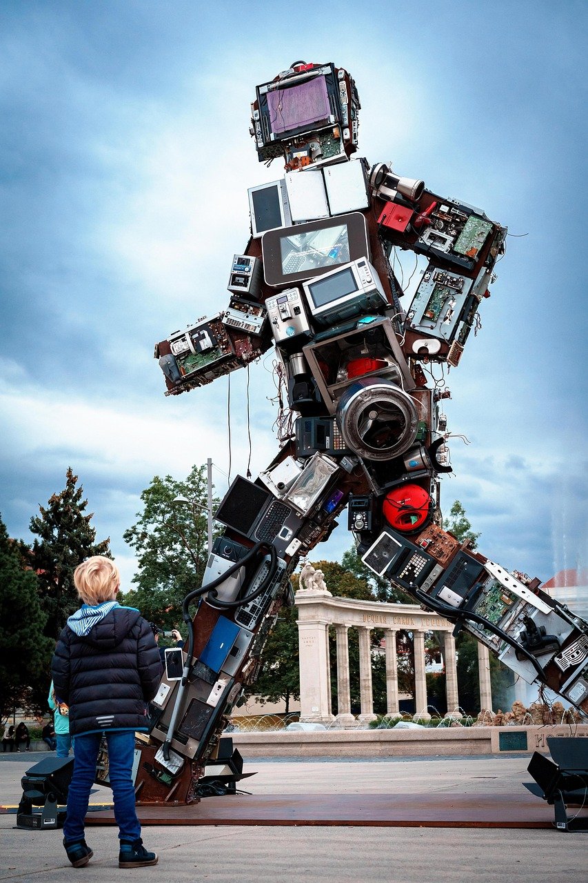 schrottriese, vienna, recycling, robot, schwarzenbergplatz, waste memorial, austria, ha schult, recycling, recycling, recycling, recycling, recycling